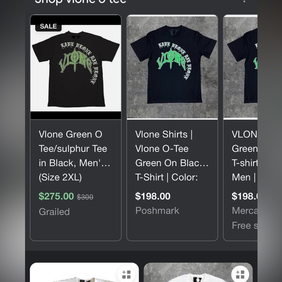 VLONE O-Tee LIVE VLONE DIE VLONE - Picture 4 of 4